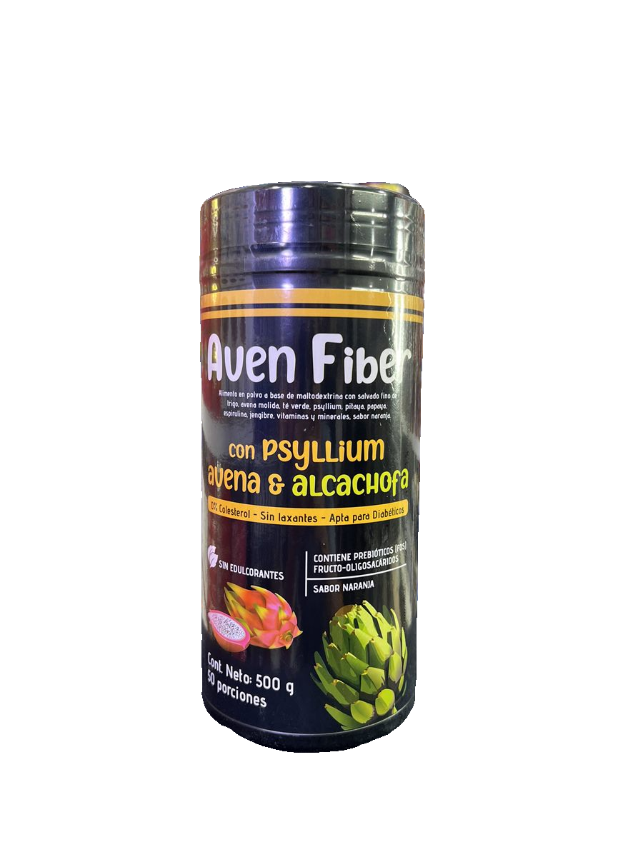 .D.A Aven Fiber (Psyllium, Avena & Alcachofa) 500g sabor naranja