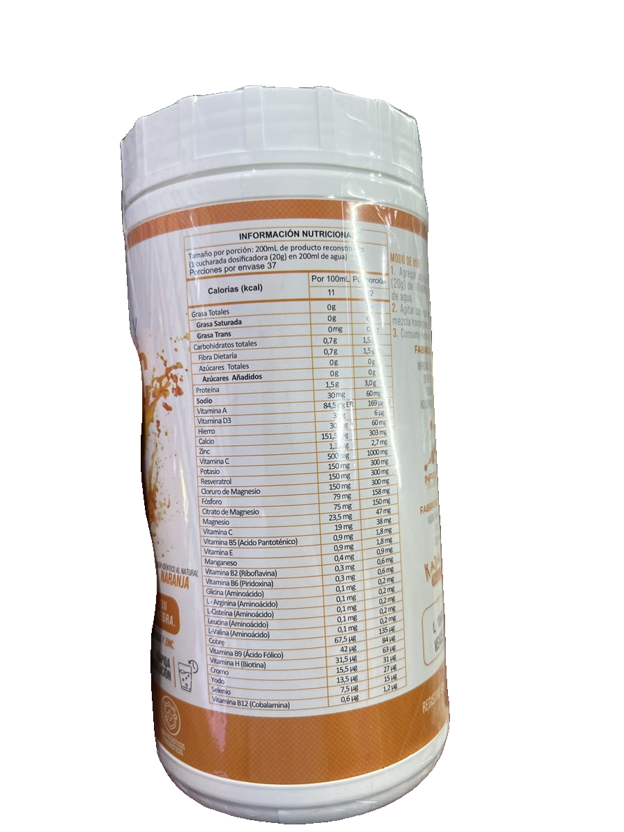 KADAEMVA VITAMAX Complex Vitamina C + Zinc 750g naranja
